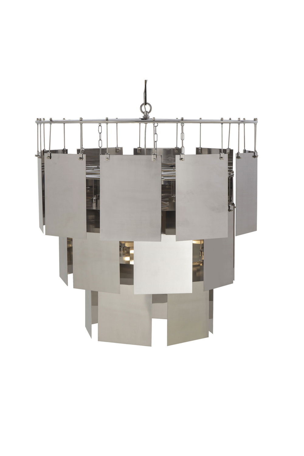 Stainless Steel Sheets Chandelier L | Andrew Martin Marilyn | OROA