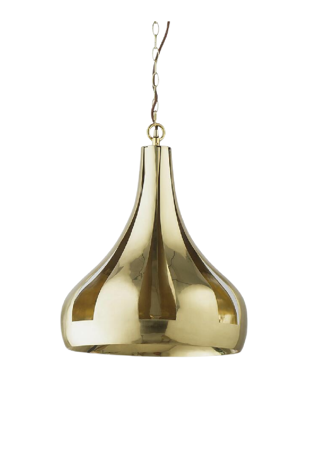 Polished Brass Pendant Light | Andrew Martin Seymore | Oroa.com