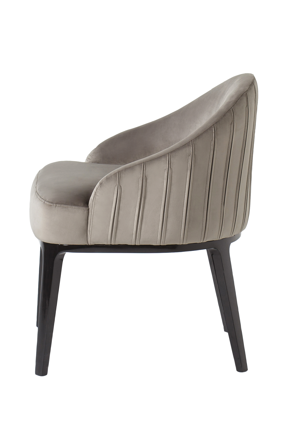 Gray Upholstery Low-Back Dining Chair | Andrew Martin Cersie | OROA
