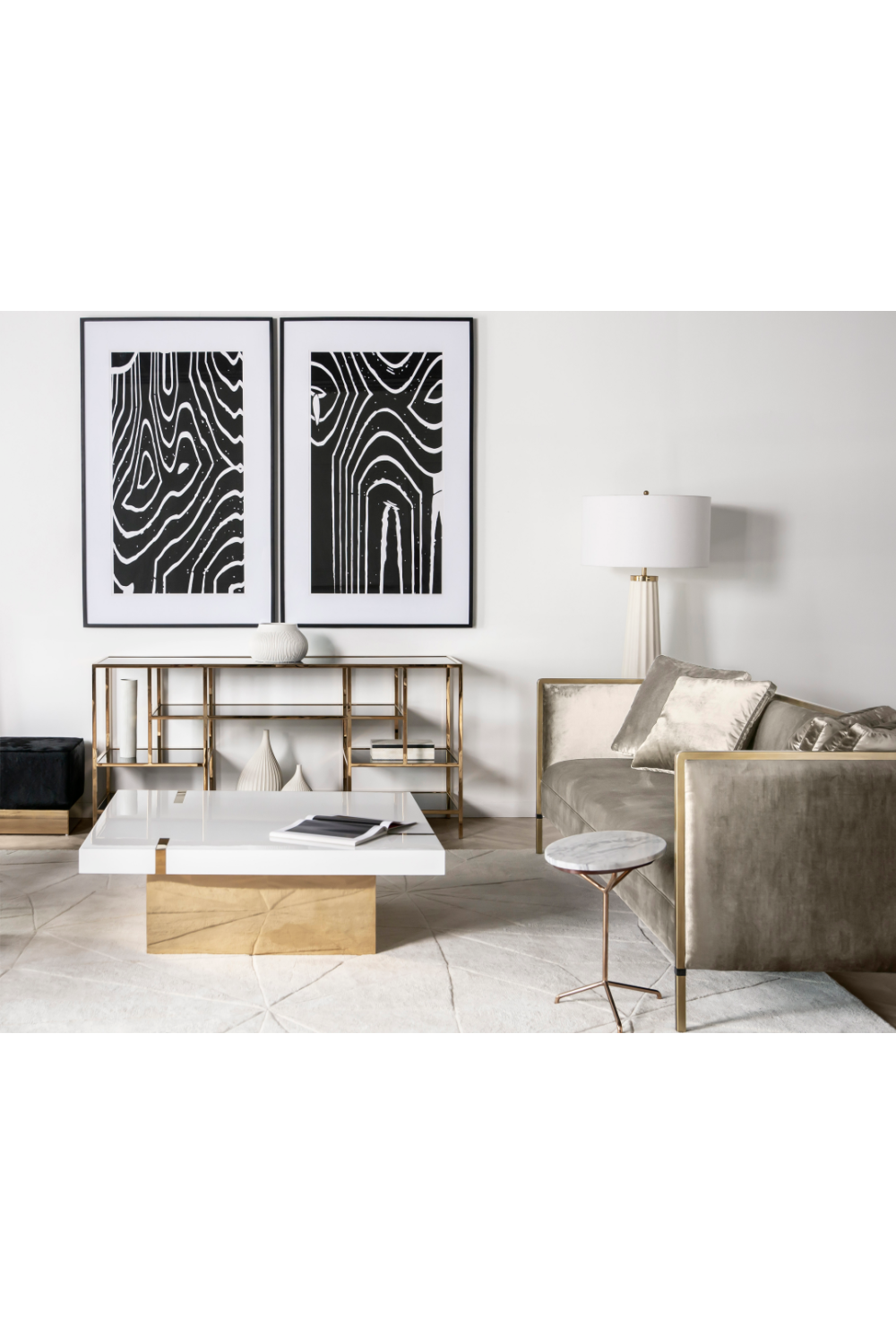 Moki Fabric Upholstered Sofa L | Andrew Martin Jeeves | OROA