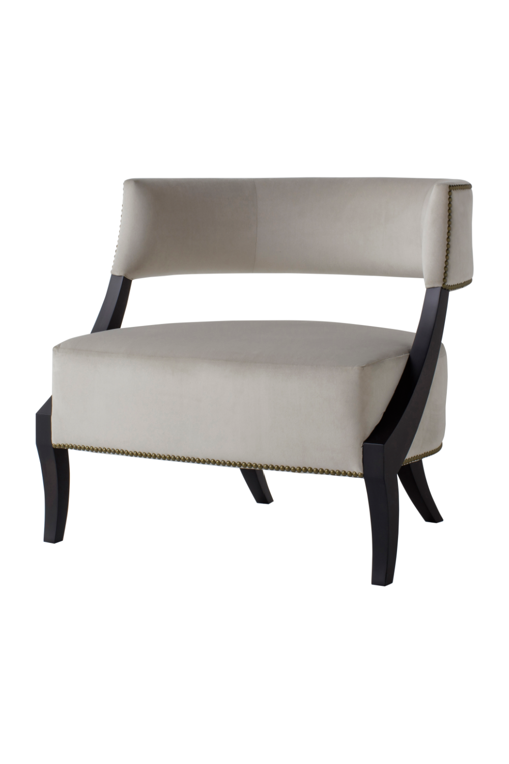 Off White Studded Accent Chair Andrew Martin Evelyn Chair