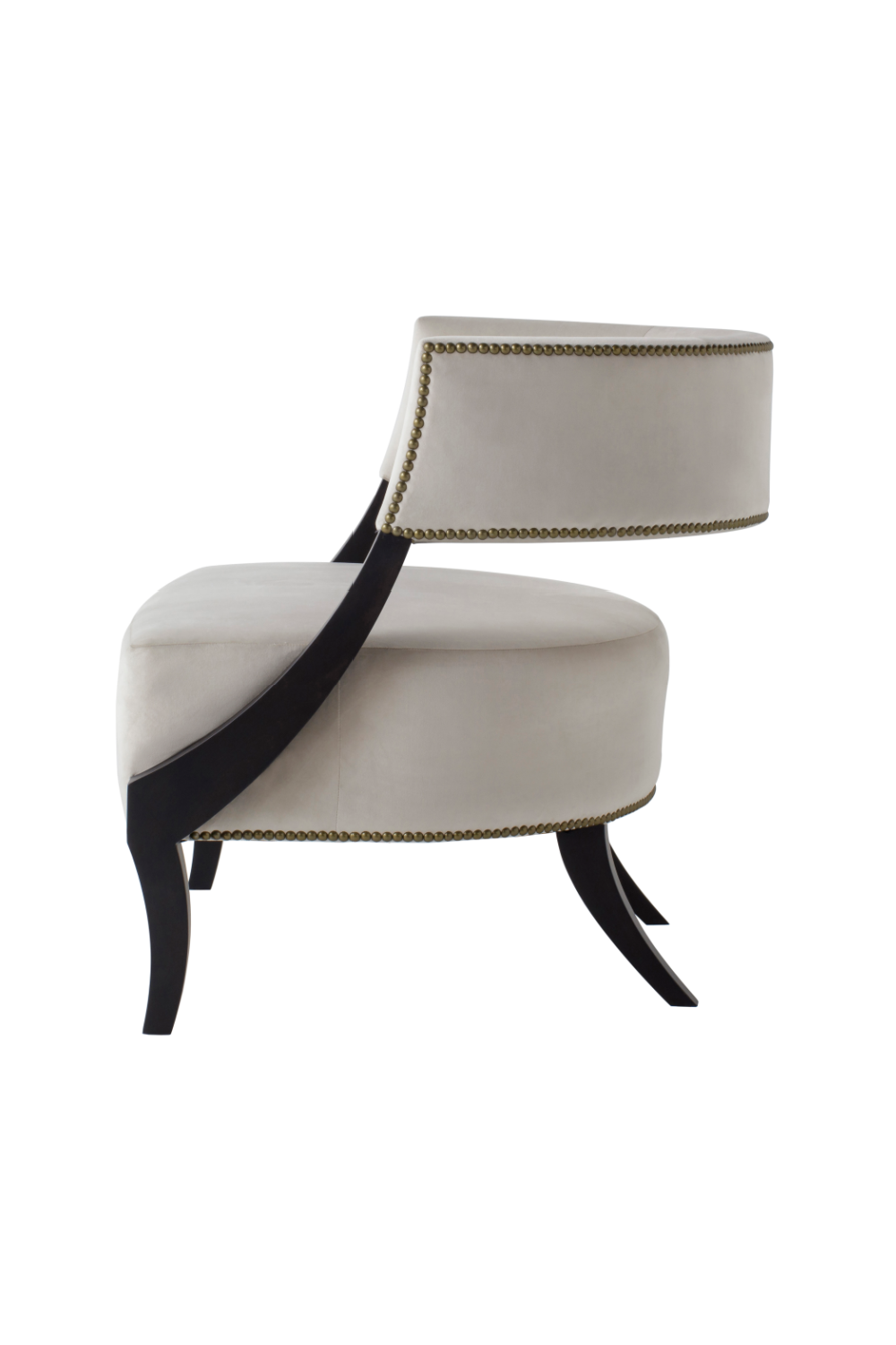 Off White Studded Accent Chair Andrew Martin Evelyn Chair