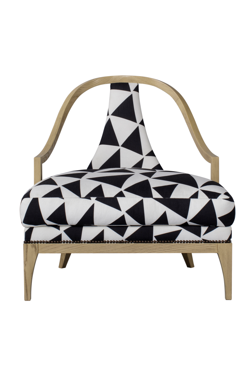 Triangle Pattern Upholstery Fluted Back Chair | Andrew Martin Ava