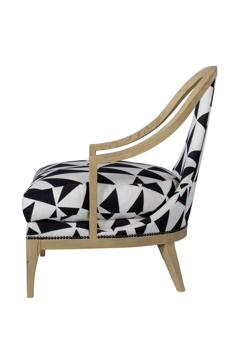 Triangle Pattern Upholstery Fluted Back Chair | Andrew Martin Ava