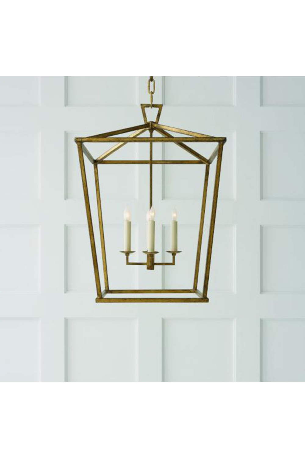 Gold Lantern Pendant Lamp | Andrew Martin Darlana | Oroa.com