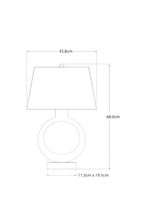 Circular Base Modern Table Lamp | Andrew Martin Ring Form | Oroa.com