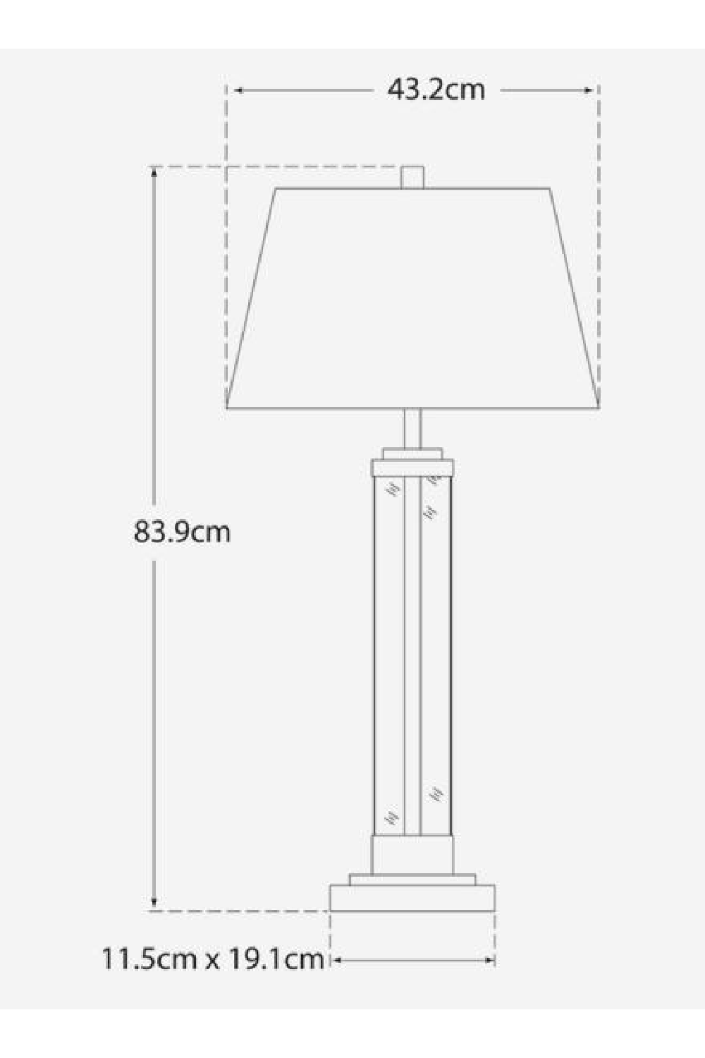 Glass Stemmed Modern Table Lamp | Andrew Martin Wright | OROA.com