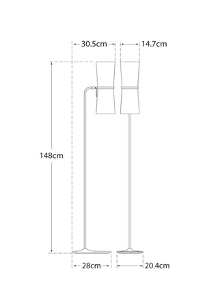 Antique Brass Floor Lamp | Andrew Martin Clarkson | Oroa.com