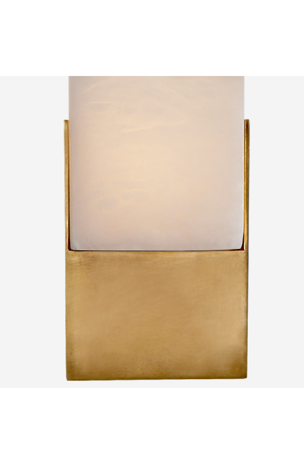 Antique Brass Frosted Glass Wall Light | Andrew Martin Covet | Oroa.com
