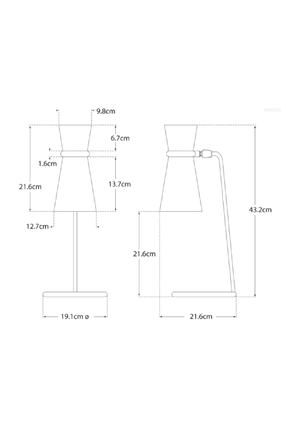 Adjustable Shade Table Lamp | Andrew Martin Clarkson | Oroa.com