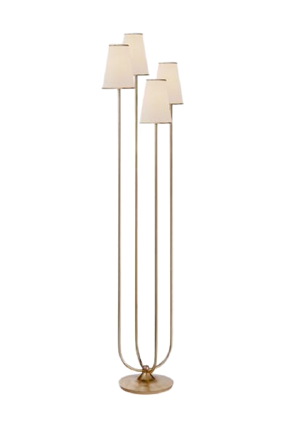 Four Linen Shades Modern Floor Lamp | Andrew Martin | OROA.com