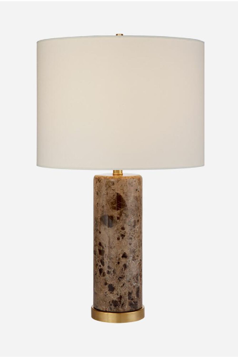 Lámpara de mesa de mármol marrón pulido | Andrés Martín Acantilado