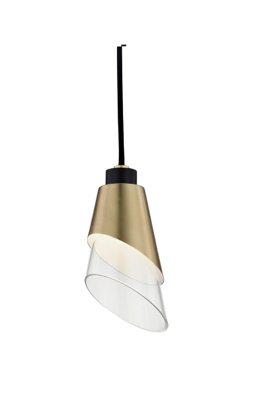 Curved Cone Shade Pendant Light | Andrew Martin Angie | OROA