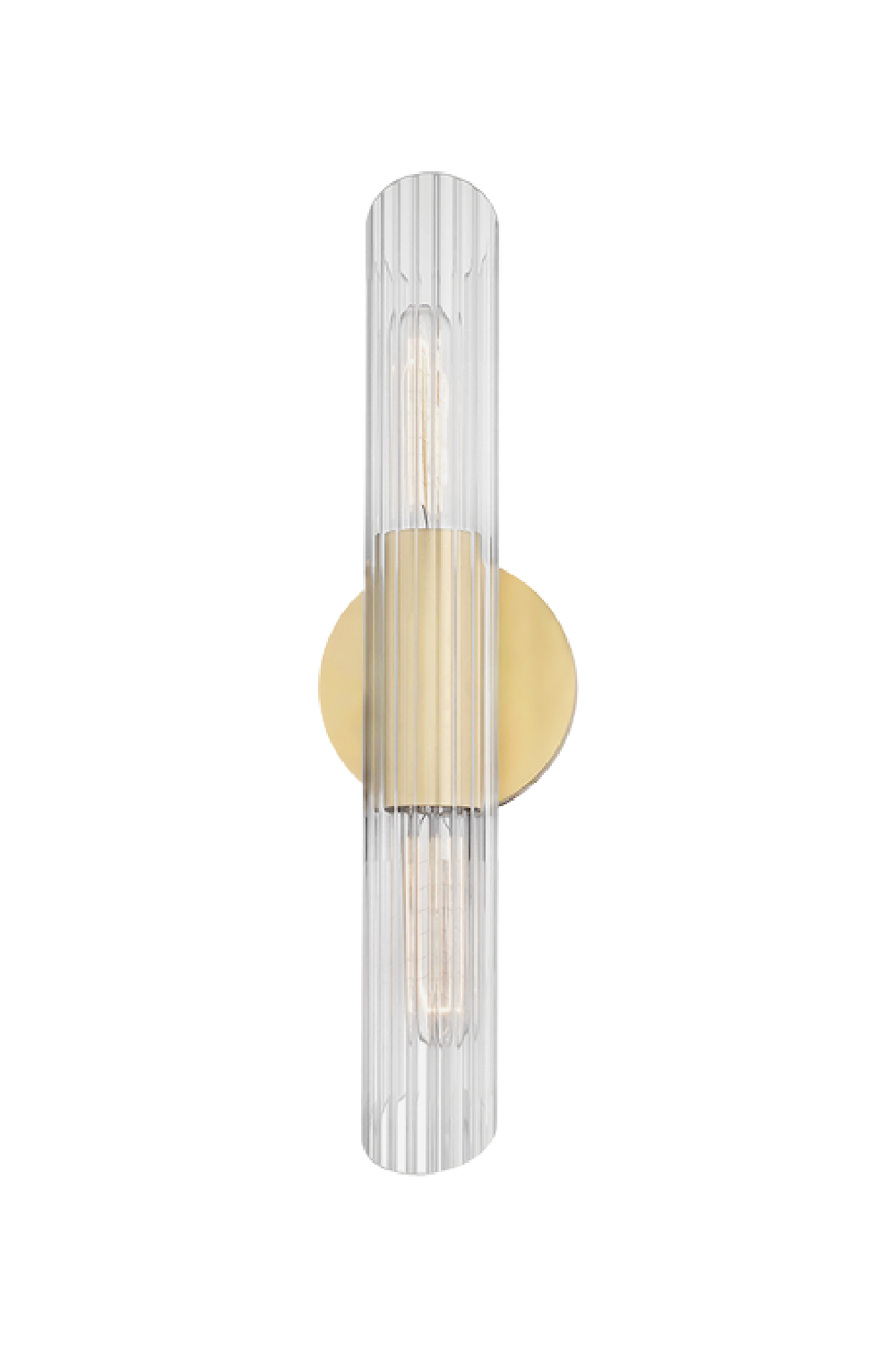 Glass Cylinder Gold Wall Light | Andrew Martin Cecily | Oroa.com