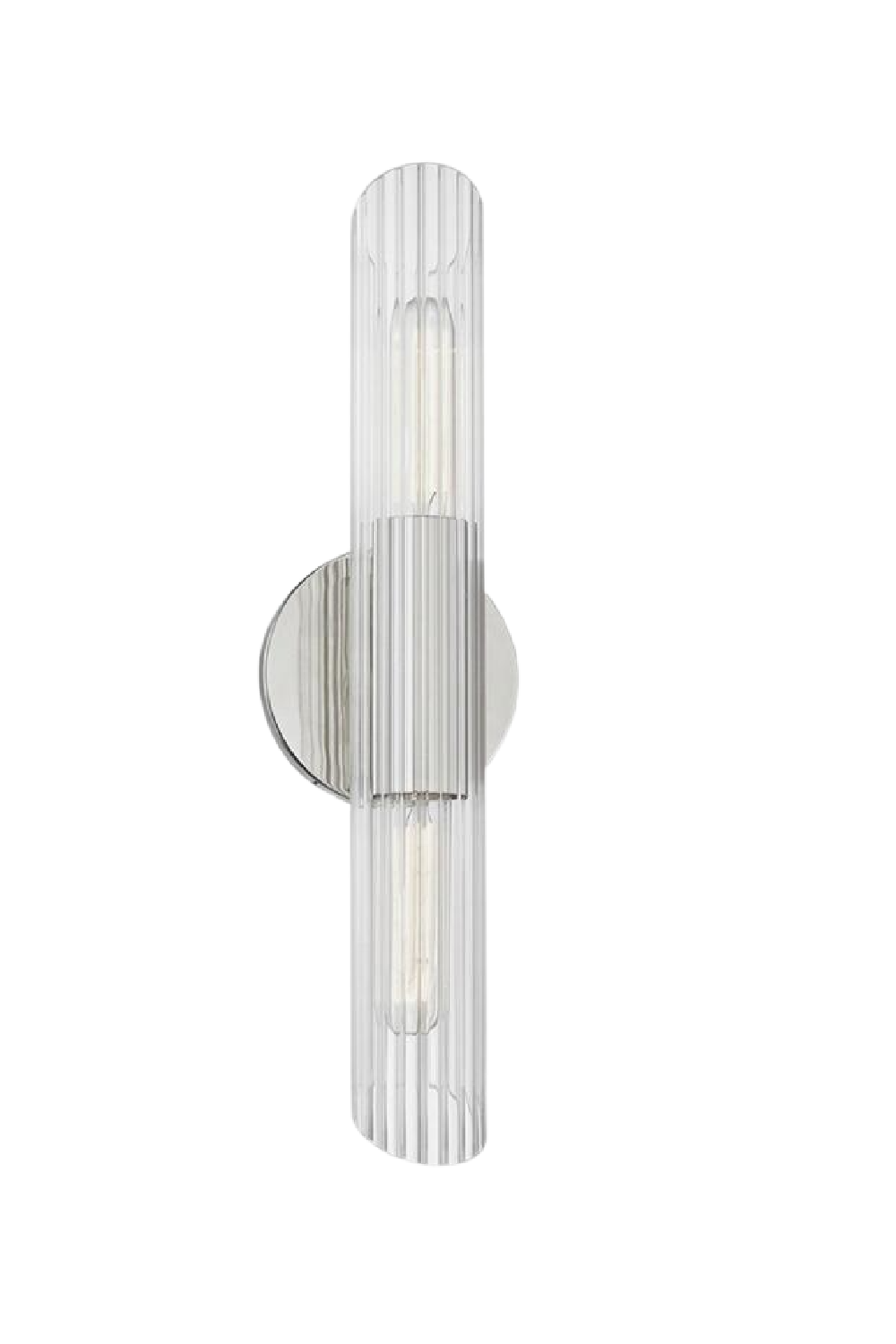 Glass Cylinder Silver Wall Light S | Andrew Martin Cecily | Oroa.com