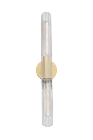 Glass Cylinder Gold Wall Light | Andrew Martin Cecily | Oroa.com