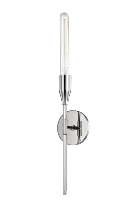 Polished Nickel Elongated Bulb Wall Light | Andrew Martin Tara | OROA.com
