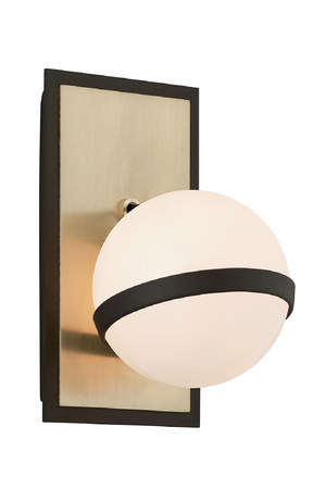 Translucent Glass Sphere Wall Light | Andrew Martin Ace | OROA.com