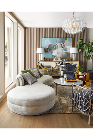 Swirled Glass Orbs Chandelier | Andrew Martin Talia | Oroa.com