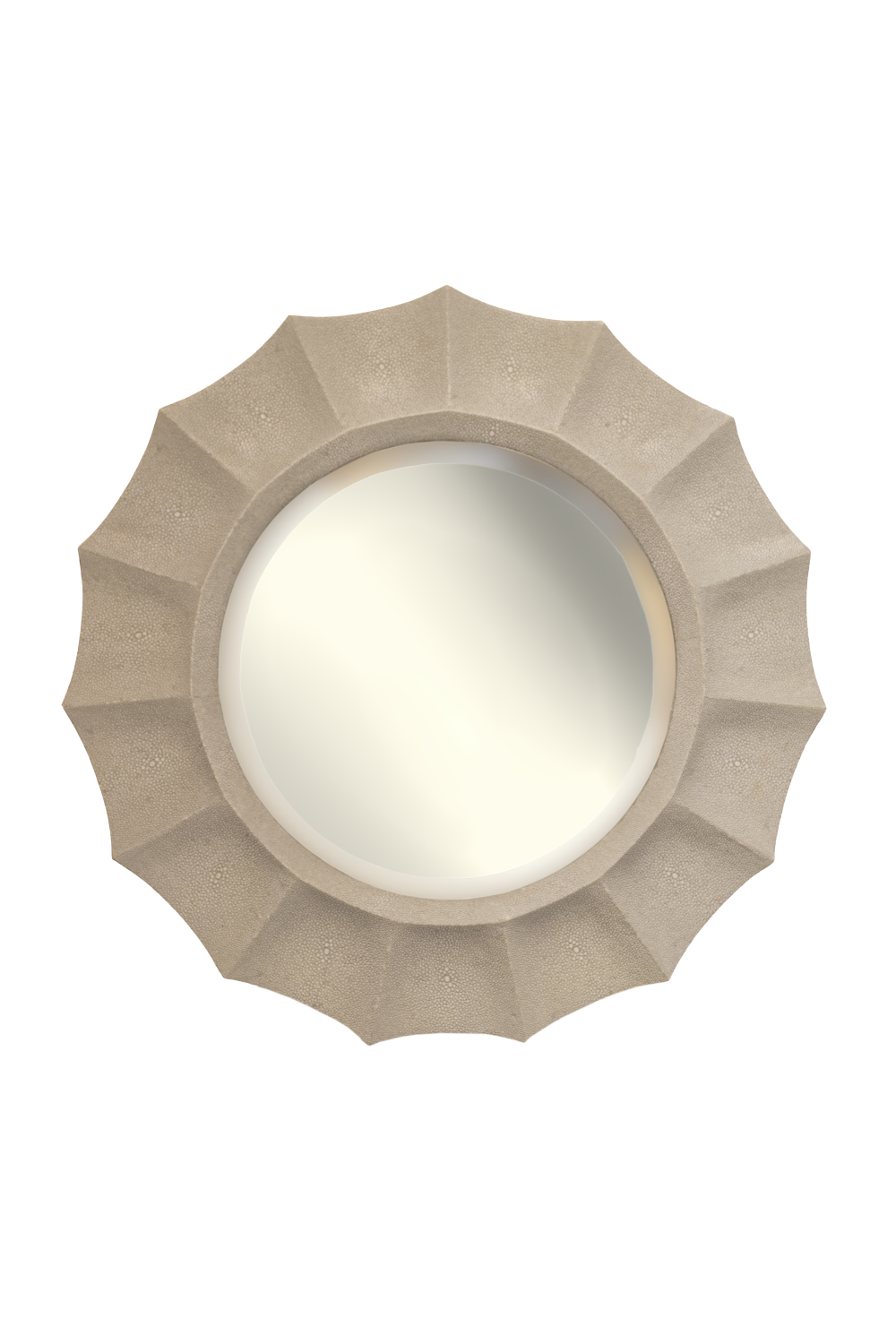 Cream Shagreen Mirror | Andrew Martin Joplin | Oroa.com
