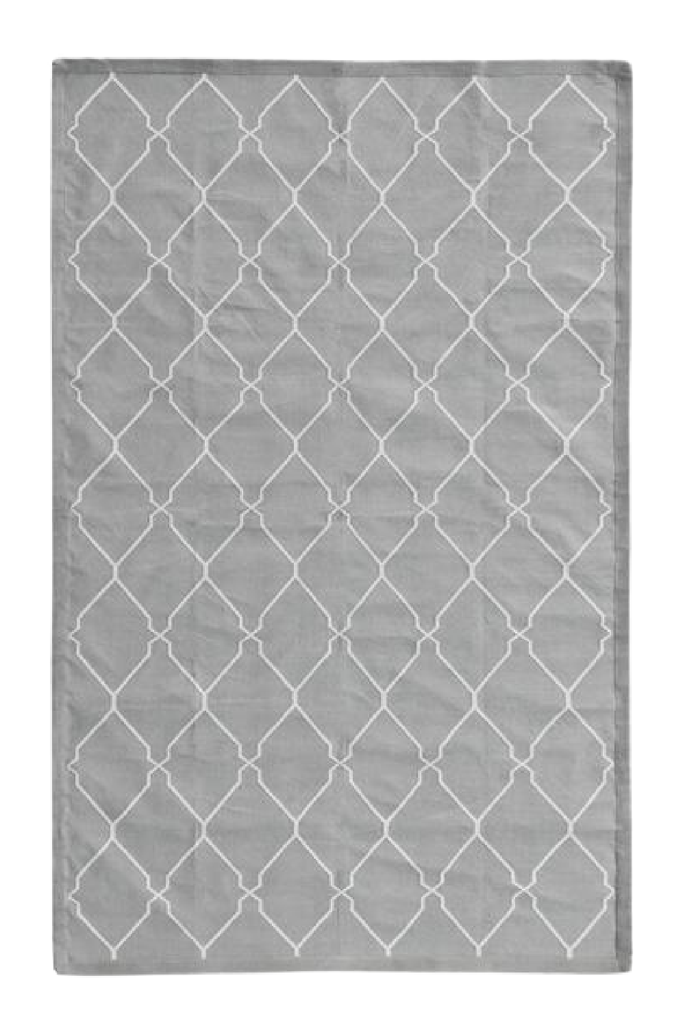 Geometric Print Cotton Rug | Andrew Martin Trellis | OROA