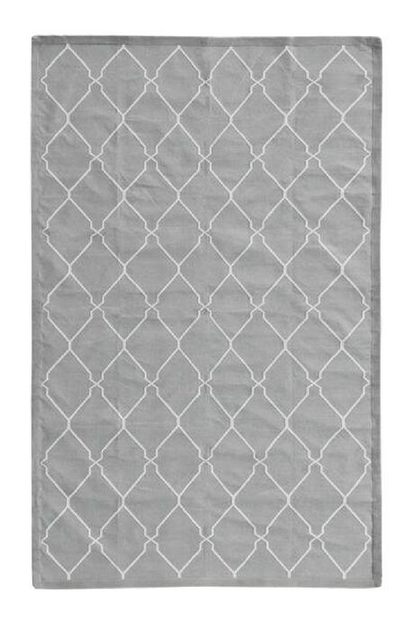 Geometric Print Cotton Rug | Andrew Martin Trellis | OROA