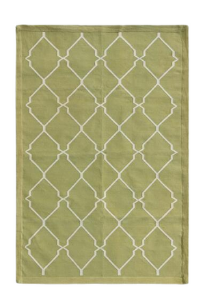 Geometric Print Cotton Rug | Andrew Martin Trellis | OROA