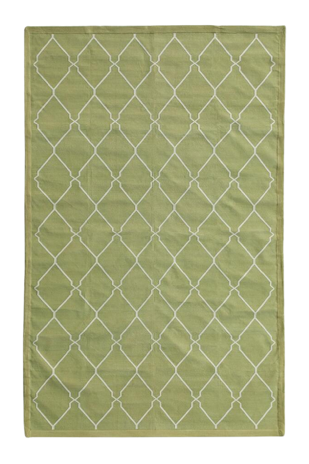 Geometric Print Cotton Rug | Andrew Martin Trellis | OROA