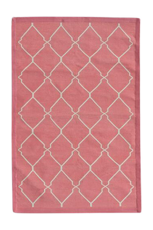 Geometric Print Cotton Rug | Andrew Martin Trellis | OROA
