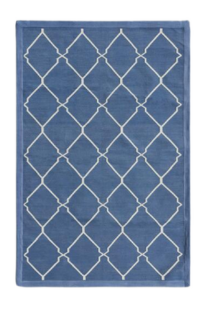 Geometric Print Cotton Rug | Andrew Martin Trellis | OROA