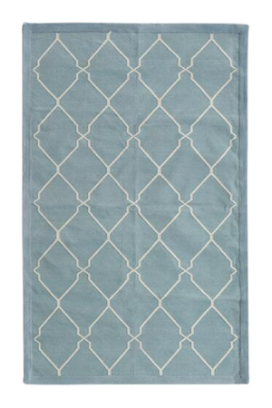 Geometric Print Cotton Rug | Andrew Martin Trellis | OROA