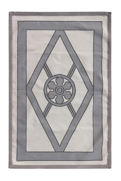 Geometric Handwoven Cotton Rug | Andrew Martin Grove | OROA