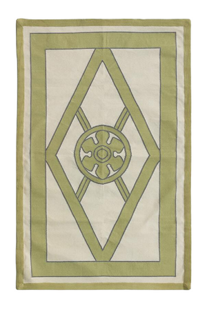 Geometric Handwoven Cotton Rug | Andrew Martin Grove | OROA