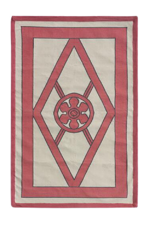 Geometric Handwoven Cotton Rug | Andrew Martin Grove | OROA