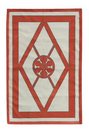 Geometric Handwoven Cotton Rug | Andrew Martin Grove | OROA