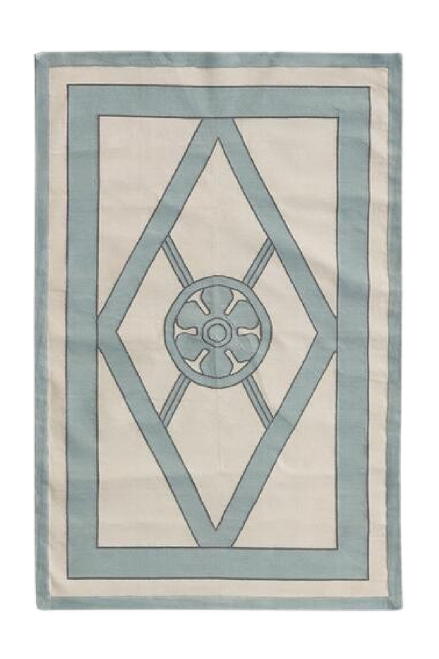 Geometric Handwoven Cotton Rug 6' x 9' | Andrew Martin Grove | OROA