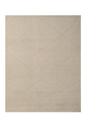 Cream Wool Diamond Rug | Andrew Martin Mogul | Oroa.com