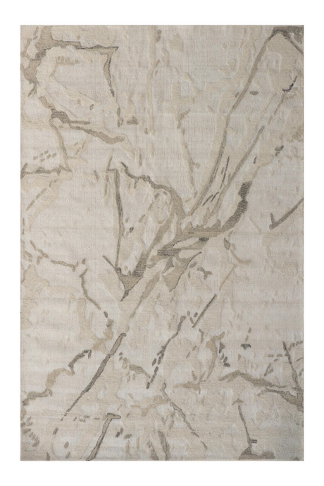 Abstract Wool Blend Rug | Andrew Martin Snowcap | Oroa.com