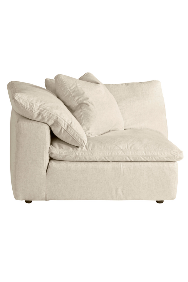 Ivory Linen Sectional Sofa L | Andrew Martin Truman | OROA