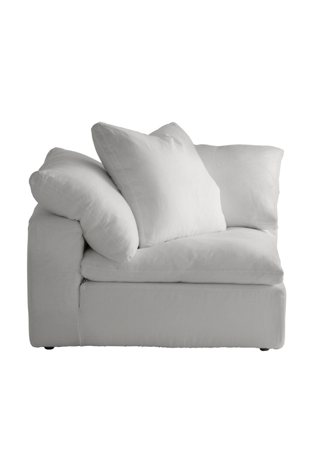 Chalk White Linen Sectional Sofa L | Andrew Martin Truman | OROA