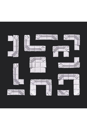 Chalk White Linen Sectional Sofa L | Andrew Martin Truman | OROA