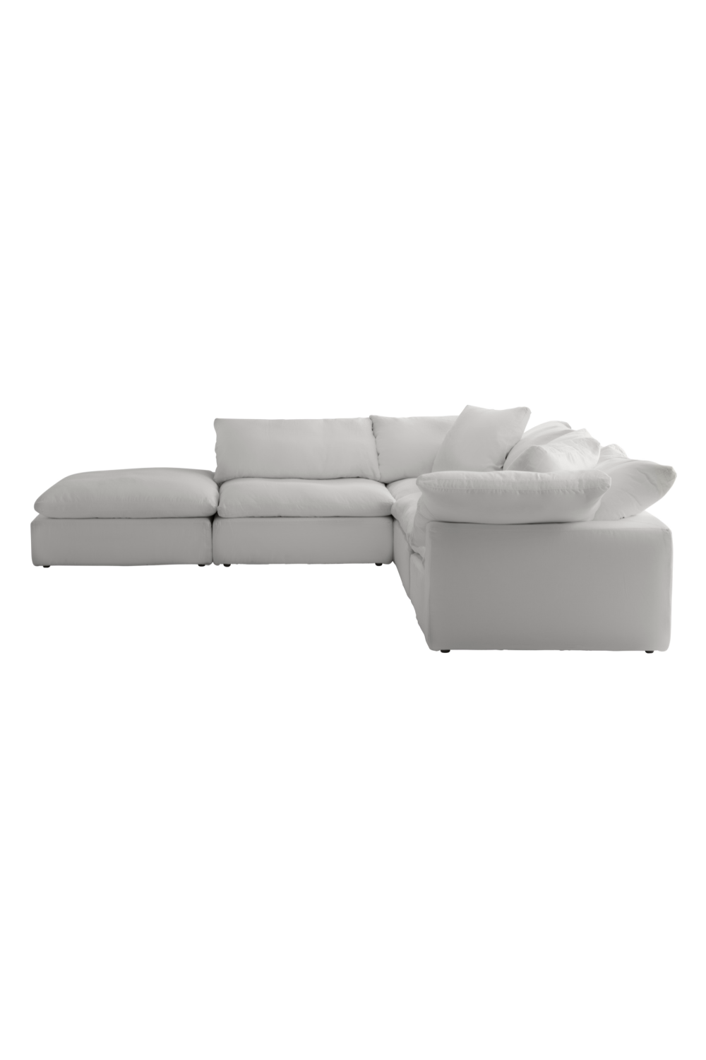 Chalk White Linen Sectional Sofa L | Andrew Martin Truman | OROA