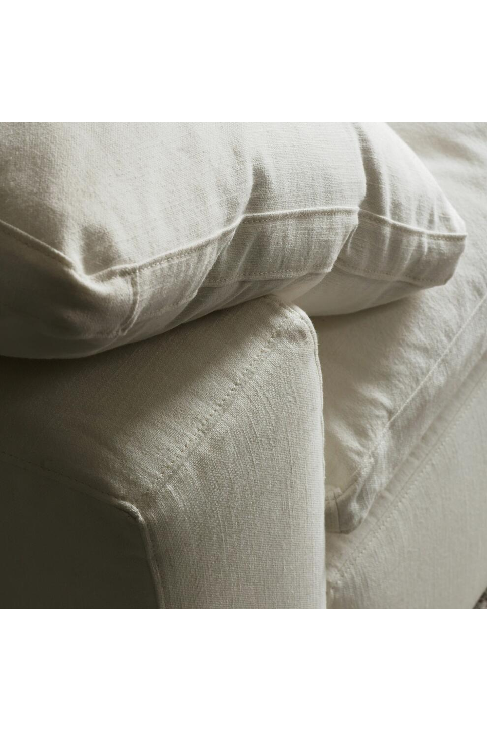Chalk White Linen Sectional Sofa Jnr | Andrew Martin Truman | OROA