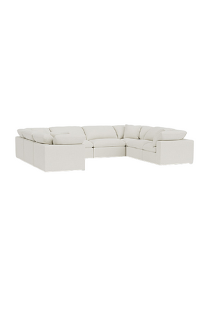 Chalk White Linen Sectional Sofa Jnr | Andrew Martin Truman | OROA