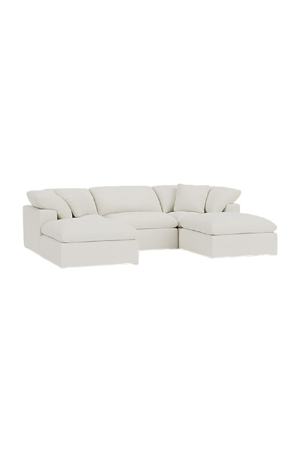 Chalk White Linen Sectional Sofa Jnr | Andrew Martin Truman | OROA