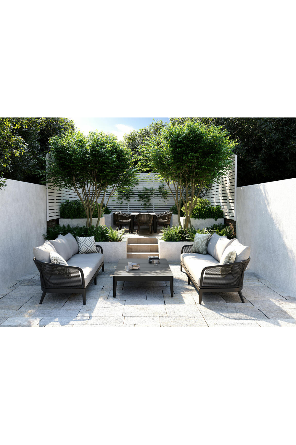 Curved Modern Outdoor Sofa | Andrew Martin Voyage | OROA