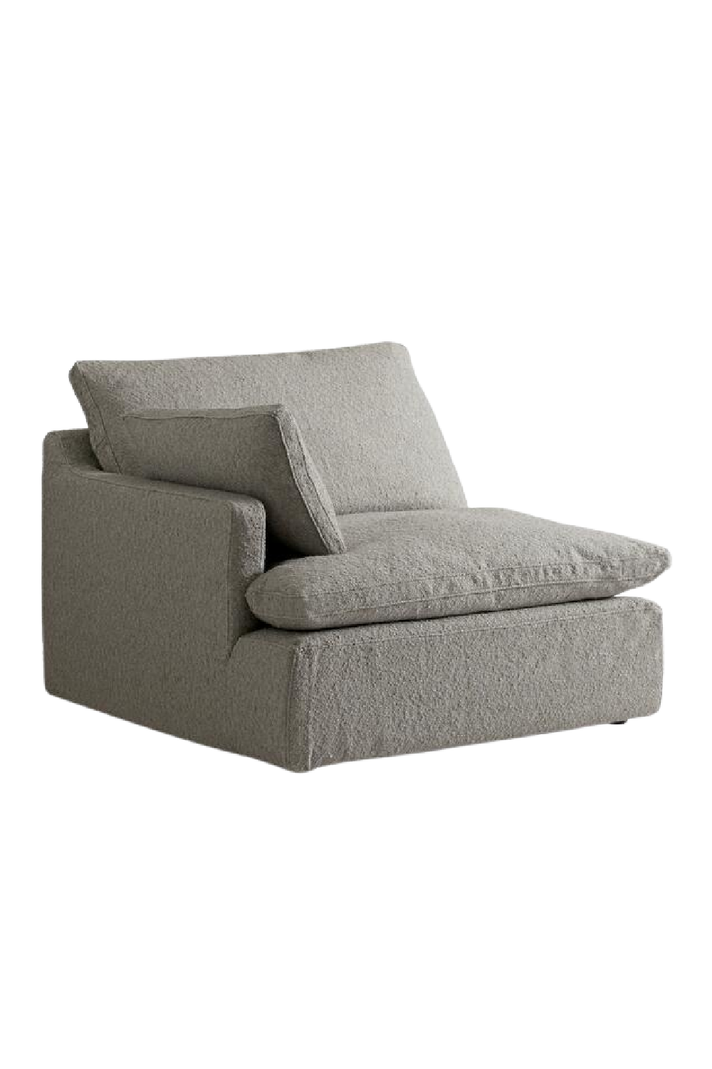 Gray Boucle Sectional Sofa | Andrew Martin Bryce | Oroa.com