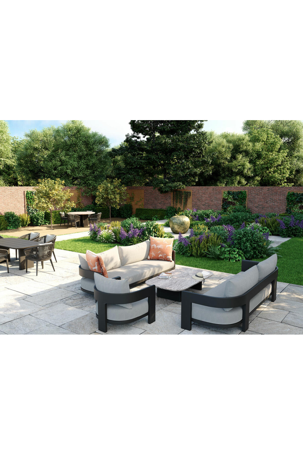 Sculptural Modern Outdoor Sofa | Andrew Martin Caicos | OROA