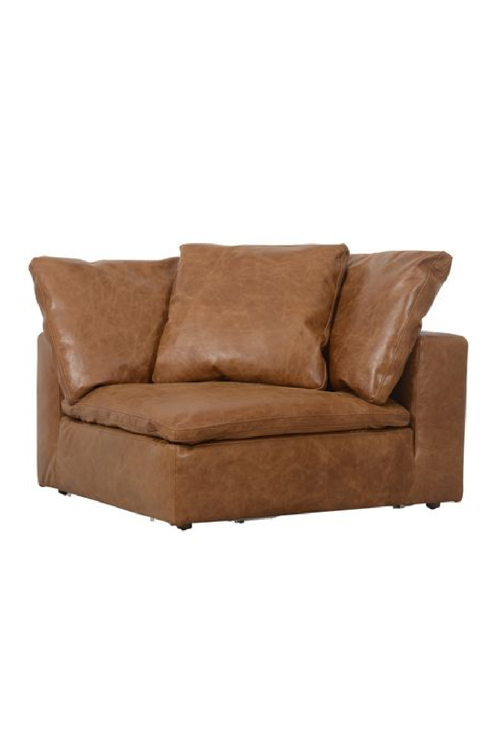 Camel Leather Sectional Sofa L Andrew Martin Truman