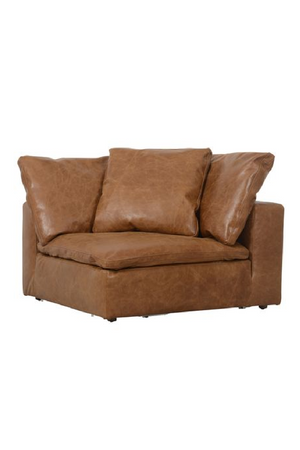 Camel Leather Sectional Sofa Jnr | Andrew Martin Truman | Oroa.com